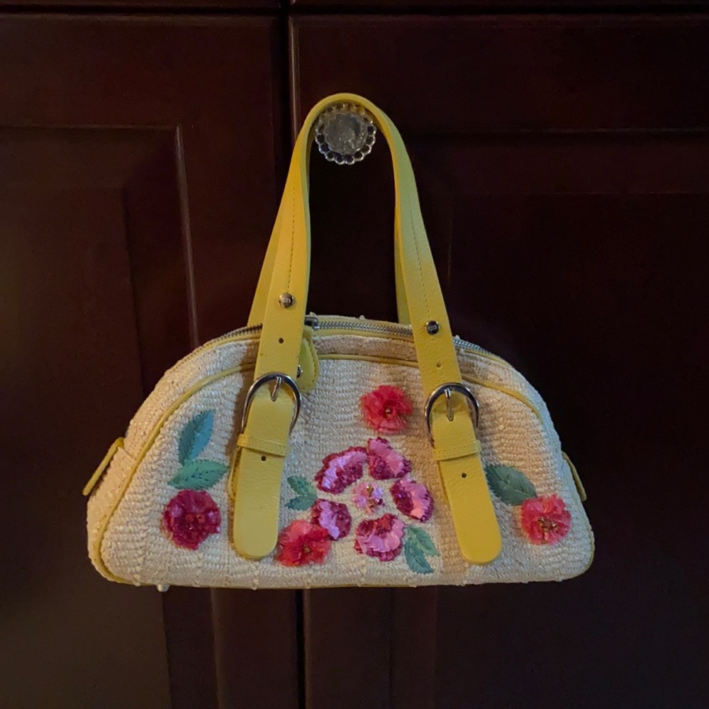 Dior Handbag- LIKE NEW ONLY USED ONCE citrus wicker frame bowler handbag